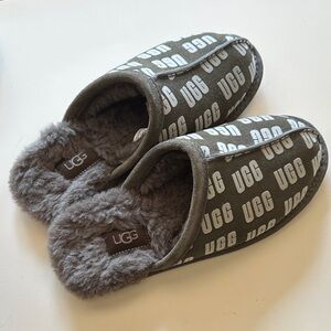 UGG Charcoal Logo Slippers